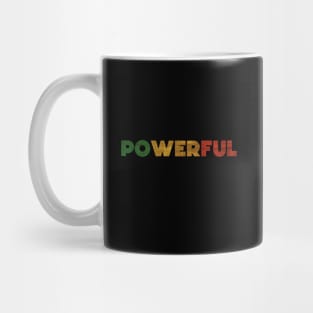 Powerful Rasta Colors, Motivational Mug